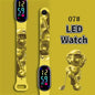 Kids LED Watch Touch Control Digital Watch Silicone Strap Waterproof Sport Wristwatch for Boys Girls Children Birthday Gift