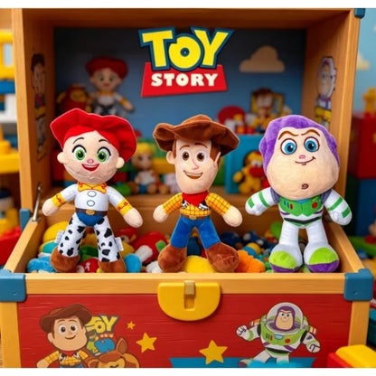 Toy Story Plush Toy Woody Buzz Lightyear Jessie Stuffed Doll Cute Cartoon Anime Perfect for Kids Room Decoration Birthday Gifts
