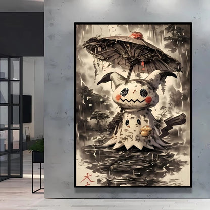 High Quality Pokemon Arcanine Pikachu Wall Painting with Unique Designs and Gorgeous Colors Adding A Touch of Brightness To Wall