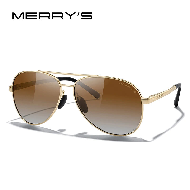 MERRYS DESIGN Classic Polarized Pilot Men Sunglasses For Driving Fashion Women Gradient Sunglasses UV400 S8268