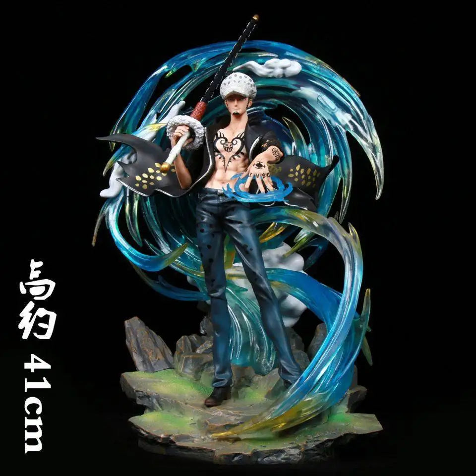 One Piece Gk Special Edition Trafalgar Law Figure Model Luminous Sculpture Display Piece Illusory Glow Collectible Toy