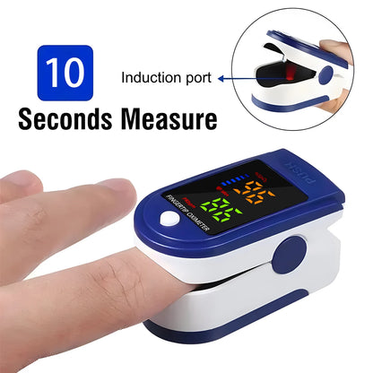 Household Medical Digital Ear Thermometer Baby Adult Fever Thermometer, Finger Pulse Oximeter Portable Health Monitoring Device