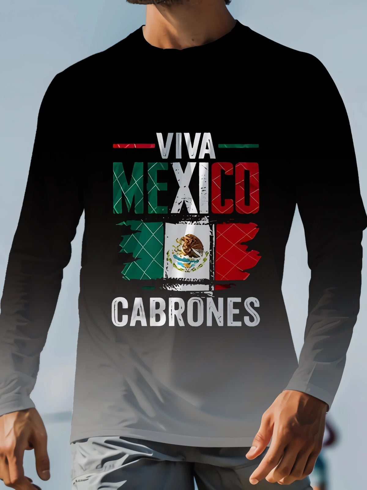 Fashion Mexican Flag T-Shirts Mexico 3D Print Men Woman Long Sleeve T Shirt Streetwear Oversized Harajuku Kids Tees Top Clothing