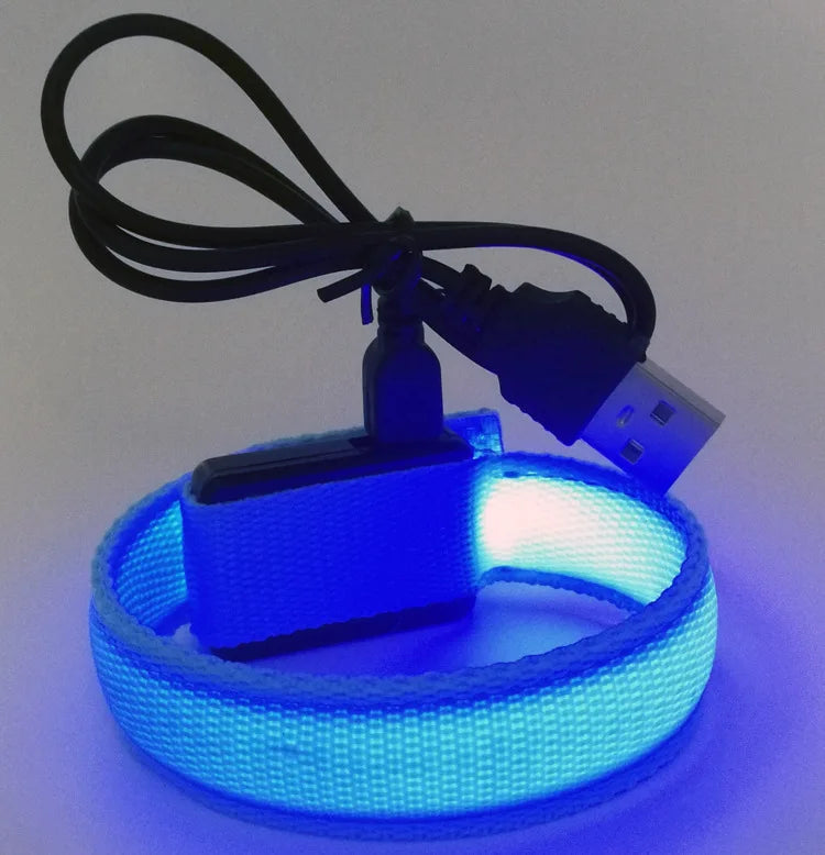 Ddjoy Led Bracelet Concert Party Bar Bracelet Velcro Led Luminous Sports Wrist Strap Party Supplies