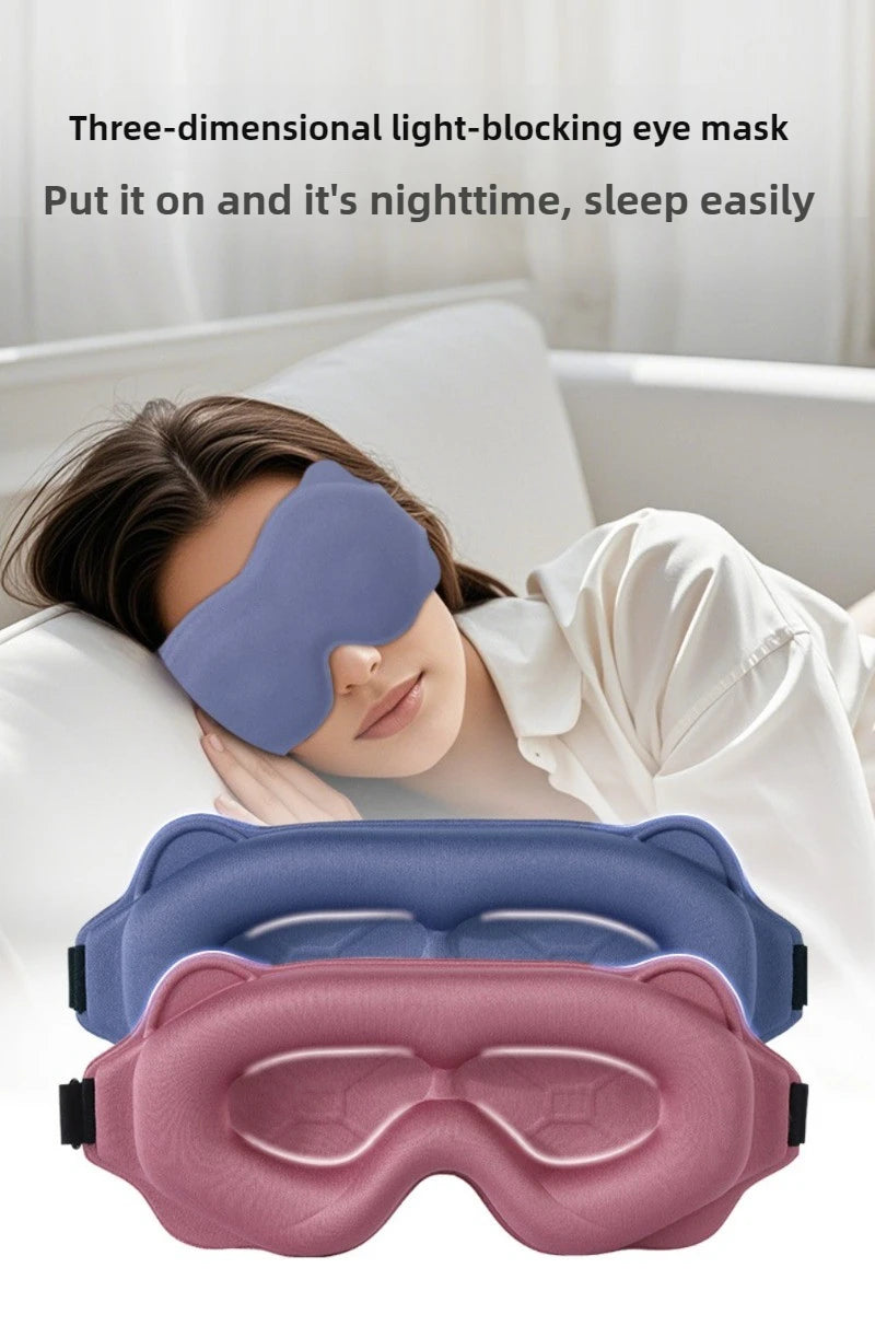 3D Sleeping Mask Block Out Light Sleep Mask For Eyes Soft Sleeping Aid Eye Mask for Travel Eyeshade Night Blindfold Eyepatch