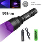Blue/395nm UV Flashlight Ultraviolet Nail Lamp Torch Curing Cat Tinea Pet Urine Stain Marker Leakage Ore Money Scorpion Light