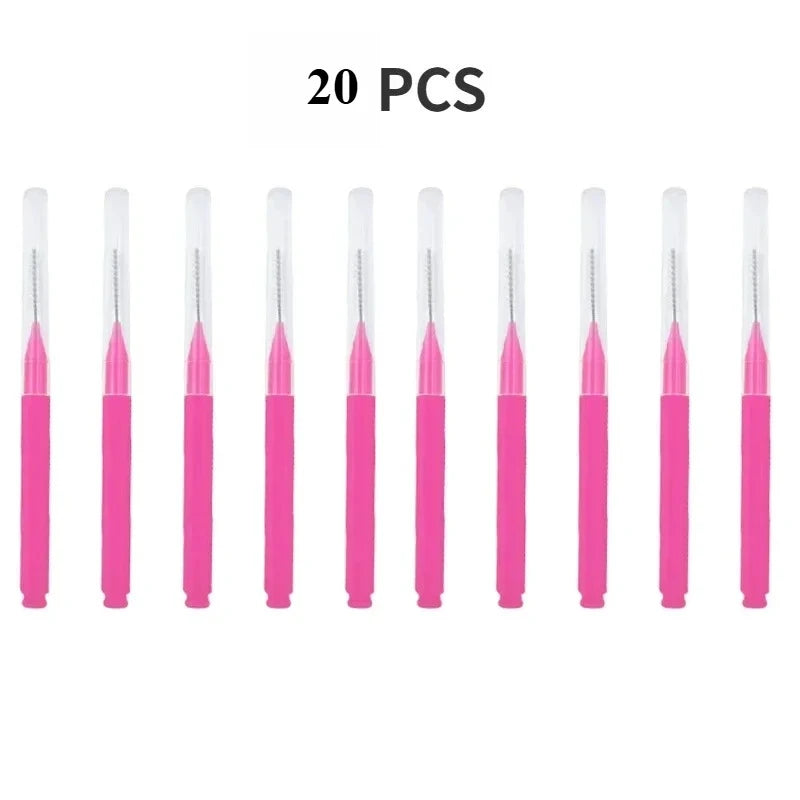 20/50PS Portable Mini Eyebrow Brushes Disposable Eyelash Brow Lifting Brush Applicators Lash Extension Comb Beauty Makeup Tools