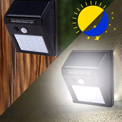 New LED Sensor Solar Wall Lamp 40 Lamp Beads Outdoor Waterproof Garden Courtyard Decorative Lamp Street Corridor Emergency Lamp