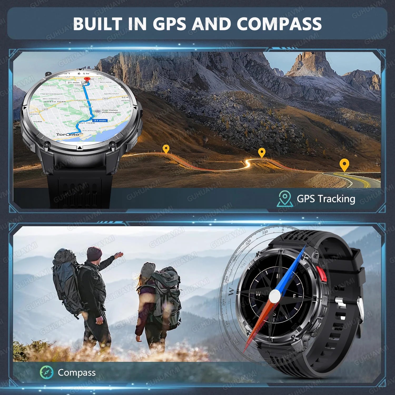 2026 New T-REX 3 PRO 1100mAh Large Battery Smart Watch 10ATM Waterproof GPS 1.7" HD AMOLED Call Sports Flashlight Smartwatch Men