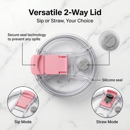 Custom Water Bottle Outdoor Thermos Portable 304 Stainless Steel Coffee Thermal Mug with Straw Tumbler Vacuum Flasks Cold & Hot