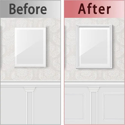 Self-Adhesive Wall Decoration Molding Trim 3D TPE Chair Rail Panel Molding DIY Universal Wall Protector Cabinet Border