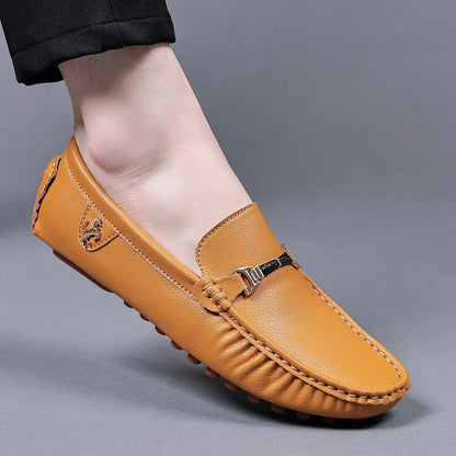 MAEDEF Men Loafers Shoes Formal Dress Shoes Business Casual Shoes for Men Wedding Party Office Shoes Soft PU Leather Loafers Men