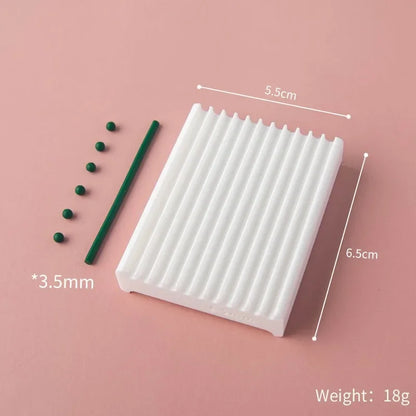 2-in-1 Rubbing Strip Soft Ball Mold Pottery Hand Rolling Shaping Maker for Clay Bead DIY Jewelry Earring Handmade Craft Supplies