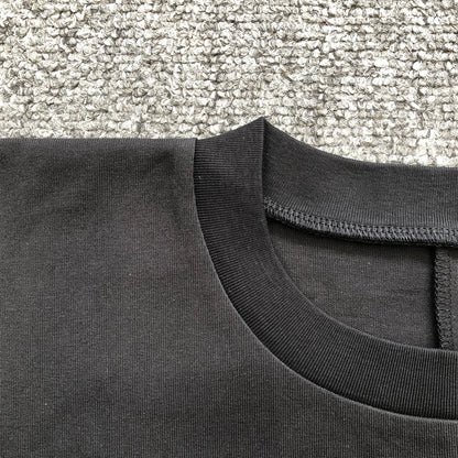 Yao Fashion HipHop Street Style Loose Baggy Casual Solid Color Unisex Tops Tanks Kanye West High Quality1:1 T Shirt For Men