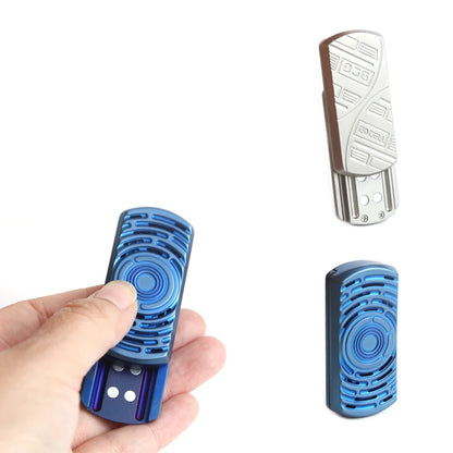 Fork Slider EDC Fidget Toys Stainless Steel Magnetic Haptic Slider Tuning Fork Fidget Slider ADHD Anti-Anxiety Tools Gift