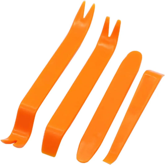 4Pcs Car Audio Disassembly Tool Plastic Pry Bar Door Panel Disassembly Pry Panel Interior Clip Rocker Crowbar