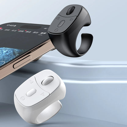 Zdalna mysz w kształcie pierścionka na palec zgodna z Bluetooth 5.3, zdalne sterowanie na palec, bezprzewodowy spust migawki aparatu, przycisk do selfie