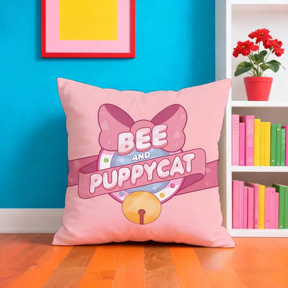 Bee And P-PuppyCat Anime Pillow Case Cushion Cover Soft & Easy-Wash Pillow Case – Versatile For Couch, Bed, Travel And Office