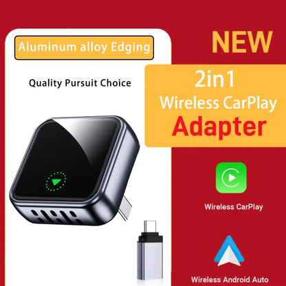 2in1 Wireless Carplay Adapter For iPhone android auto apple Wireless Carplay Mini USB Ai Box Carplay For Toyota Volvo Hyundai