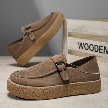 Men's 2026 Casual Loafer Half Slippers, Dual Use for Home & Outdoor, Slip-On Non-slip Wear-resistant Moccasin Shoes