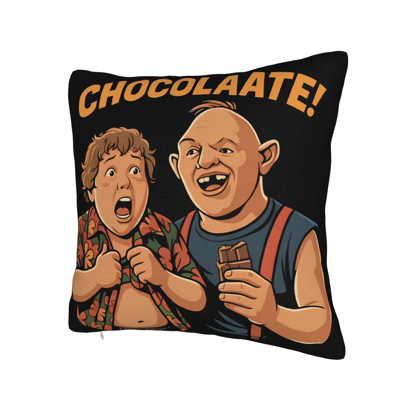 Goonies Chocolate Slot and Gordi Pillow Case  Comfy Pillow Cover Novelty Cushion Cover For Living Room Bed Chair