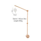 Baby Soft Felt Cartoon Wool Ball Seashell Rattles Hanging Bed Bell Newborn Mobile Crib Wooden Bracket Montessori Education Toys