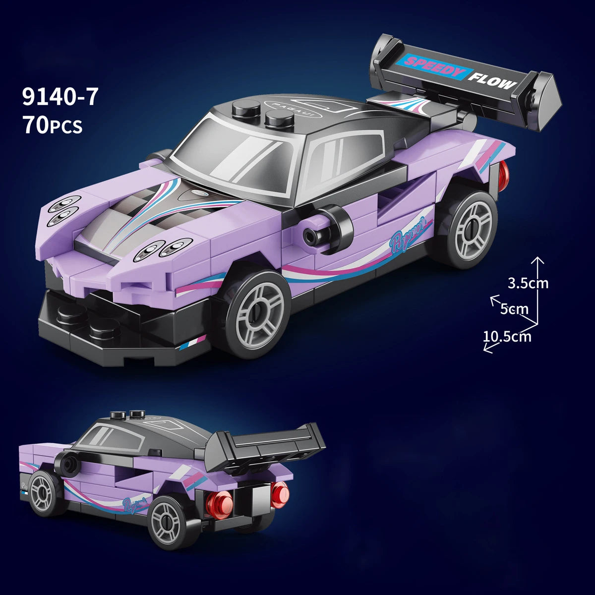 City Speed Racing MOC Car Sports Building Blocks Bricks Classic Rally sport Super Racer Vehicles Christmas gift Technical toys