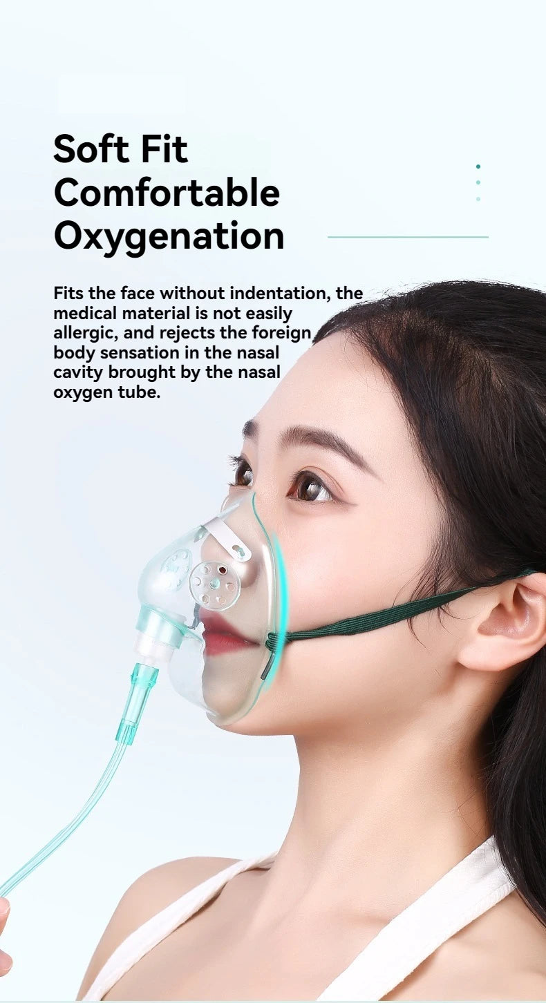 Oxygen Mask Oxygen Concentrator Full Face Mask For Adults Children Oxygen Concentrator Accessories Oxygen Concentrator Mask