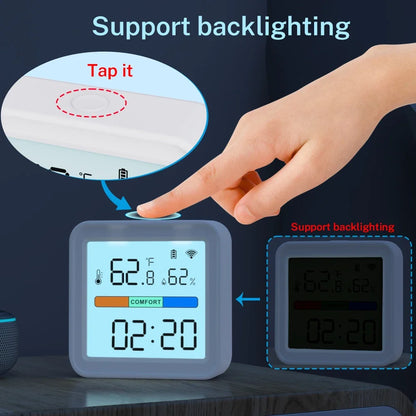 Tuya WiFi Temperature Humidity Sensor for Smart Home with LCD Screen Backlight Hygrometer Thermometer Support Alexa Google Home