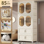 Foldable Baby Closet Plastic Infant Wardrobe Children's Clothing Storage Cabinet for Home Bedroom No Installation Needed