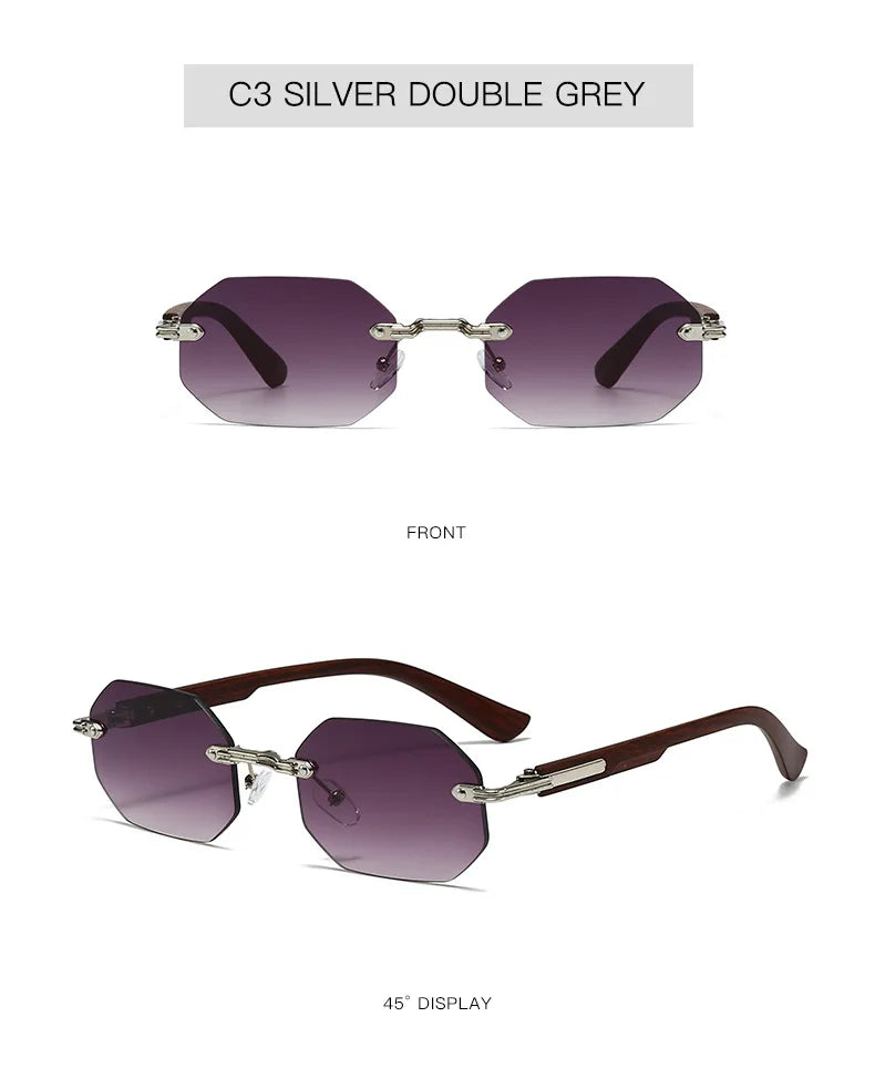 New Vintage Elliptical Sunglasses Women Men Polygon Sun Glasses Female Oval Eyewear Sunglasses for Male Female Eyeglasses