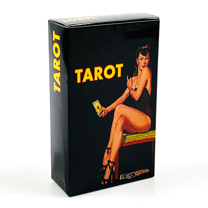 Big Size Tarot Deck 78 Cards Magazines Themed Tarot Card Deck With Guide Book,Halloween and Christmas Party Games Cards