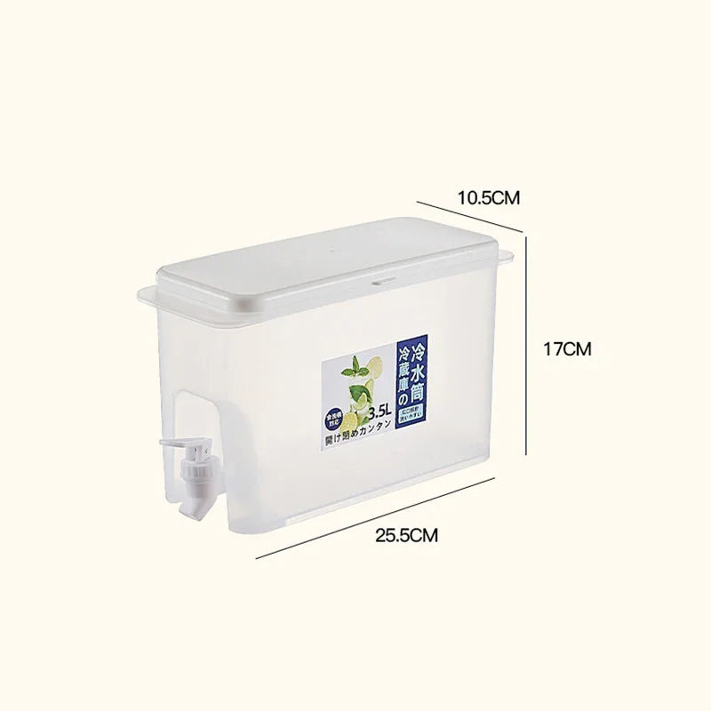 Water Kettle With Faucet Beverage Dispenser Cold Juice Lemonade Bucket Outdoor Liquid Storage Tank Fridge Organizer