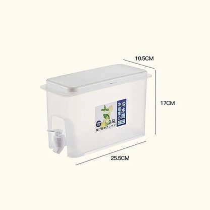 Water Kettle With Faucet Beverage Dispenser Cold Juice Lemonade Bucket Outdoor Liquid Storage Tank Fridge Organizer
