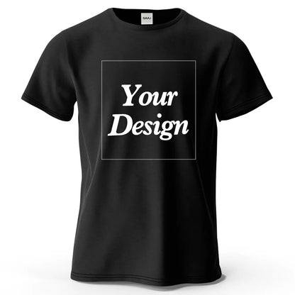 Custom T shirt Customized Tshirt Personalized Tee Shirt Diy Print Your Photo Brand Logo Text Men Women 100% Cotton Premium Gift