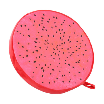 Cartoon Fruits Print Round Bar Chair Cushion Cover Anti-Slip Seat Cushion Slipcover Soft Stool Cushion Covers For Living Dining