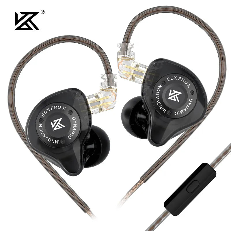 KZ EDX PRO X Dynamiczny Napęd Słuchawek Dousznych HIFI Basowe Słuchawki DJ Sport Muzyka z Redukcją Szumów