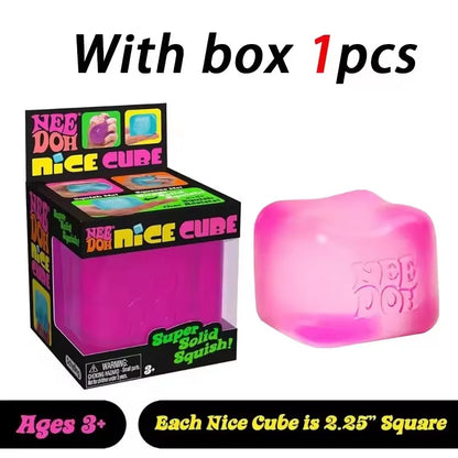 Needoh Nice Cube， Sensory toys, pressure resistant pinching, stress relieving children's souvenir toys