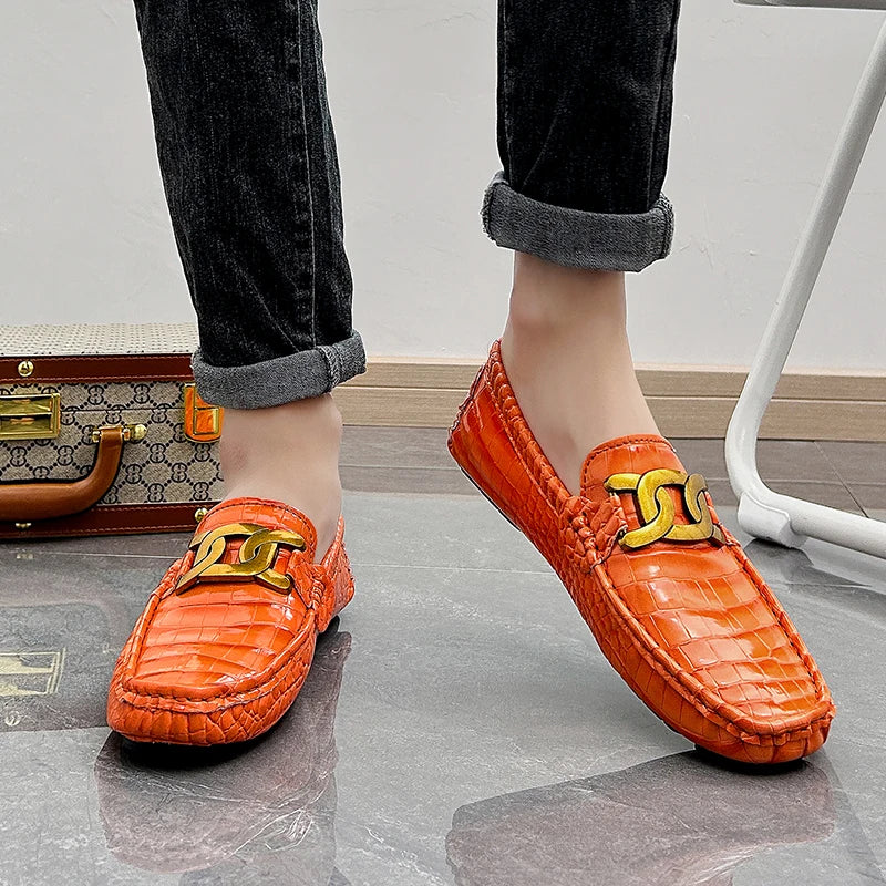 Men Loafers Shoes High Quality Party Shoes Fashion Men Non Slip Casual PU Leather Man Flat Classic Comfy Slip on Men Loafers