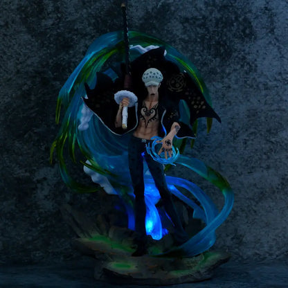 One Piece Gk Special Edition Trafalgar Law Figure Model Luminous Sculpture Display Piece Illusory Glow Collectible Toy