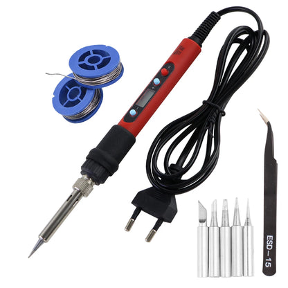Adjustable Temperature Electric Soldering Iron 80W Welding Solder Rework Station Heat Pencil Tips Repair Tools Ceramic Heater