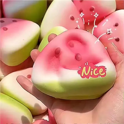 Anti-Stress Slow Rising Fruit Cute Watermelon Squishy Fidget Toy Slow Rebound Decompression Toy  Soft Stress Relief Squeeze Toy