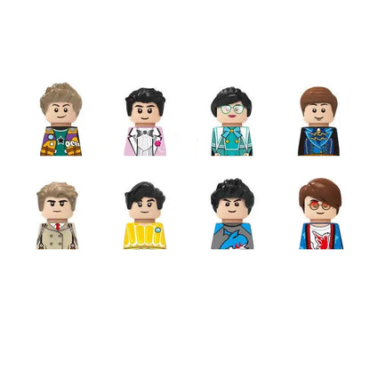 City Career 3D Building Block Dolls Toys Cartoon Character Models Mini Action Figures Educational Toys Children's Gifts