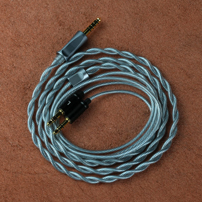 Trusted-50 Dual 3.5mm Upgrade Cable 3.5mm/4.4mm Balanced for Sennheiser HIFIMAN Audeze DENON SONY Fostex Headphones
