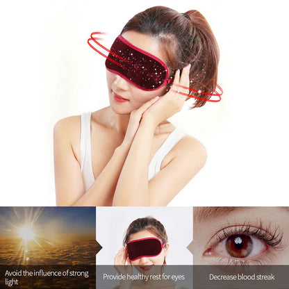 Tcare Eyes Care Tourmaline Far Infrared Ray Eye Massager Pain Fatigue Relief Deep Sleep Eye Masks Shade Magnetic Blindfold Cover