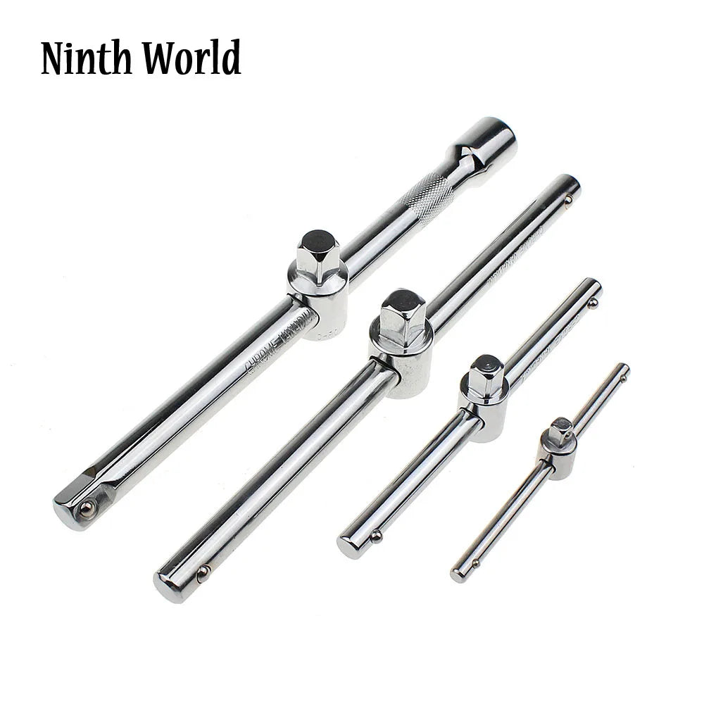 1/4" 3/8" 1/2" Drive Impact Socket Sliding Extension Bar 115-250mm T-handle Socket Breaker Bar for Ratchet Driver & Car Repair