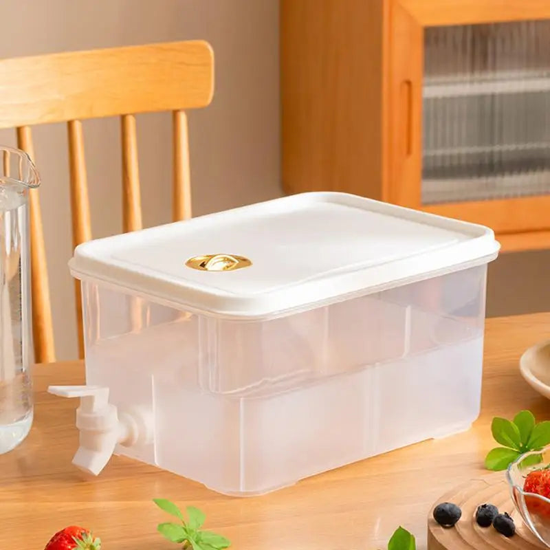 ☭6.5L Large Capacity Cold Water Pitcher Cold Kettle With Faucet In Refrigerator Iced Beverage Dispenser Refrigerator And Spigot