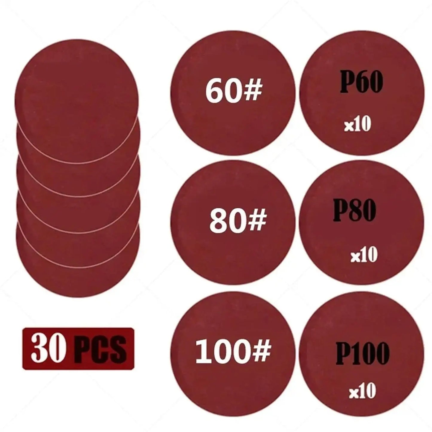 3-calowy papier ścierny 75 mm na mokro i sucho krążki ścierne na rzep 60-5000 gradacji 15-45 szt. do polerowania samochodów, naprawy i renowacji reflektorów
