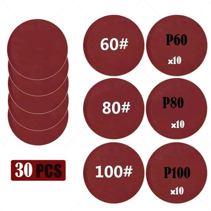 3-calowy papier ścierny 75 mm na mokro i sucho krążki ścierne na rzep 60-5000 gradacji 15-45 szt. do polerowania samochodów, naprawy i renowacji reflektorów