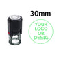 Custom Self-Inking Stamp 25/30/40/50mm Round Logo Design P Personalized Press-type Inking Stamp for Wedding Invitation Envelope